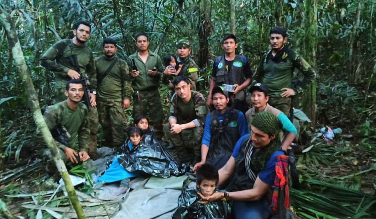 У Колумбії знайшли живими чотирьох дітей через 40 днів після авіакатастрофи