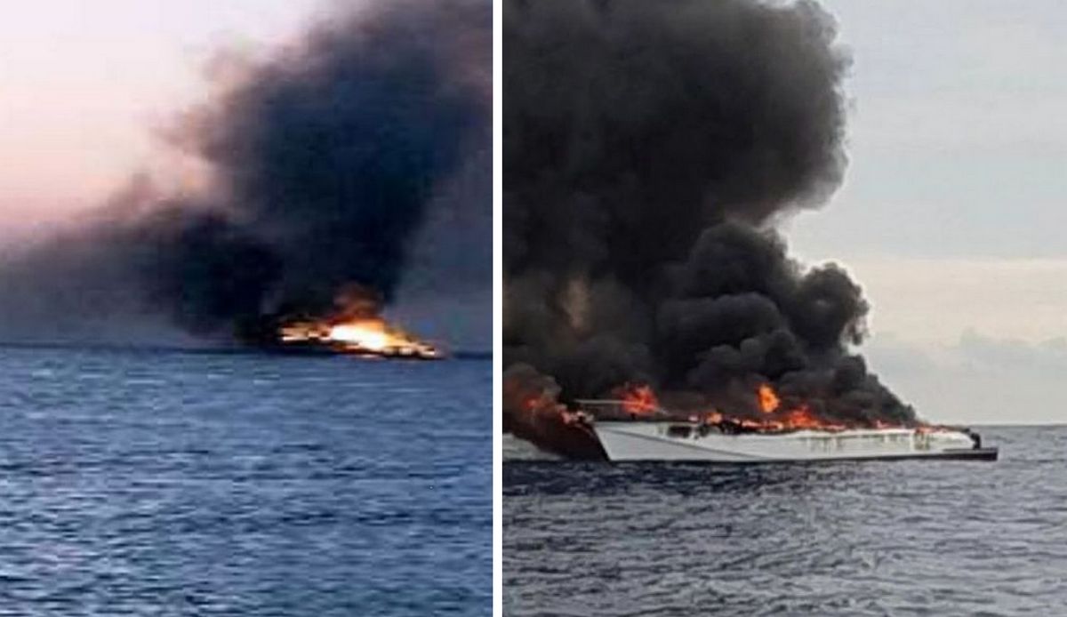 У Єгипті згорів туристичний катер: троє людей зникли в Червоному морі