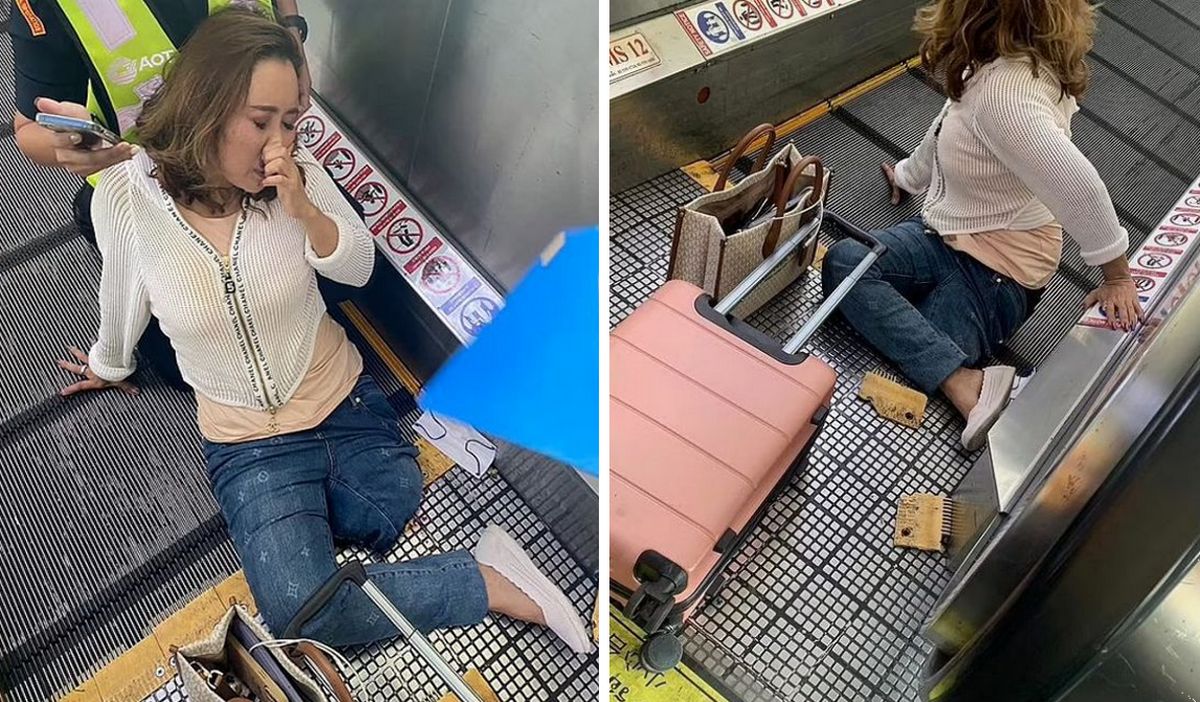 У пасажирів на очах при вильоті з Таїланду туристка втратила ногу в аеропорту, яку затиснуло ескалатором