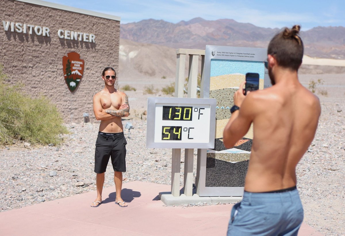 Crazy idea? Tourists go to Death Valley specifically to feel the heat at +56