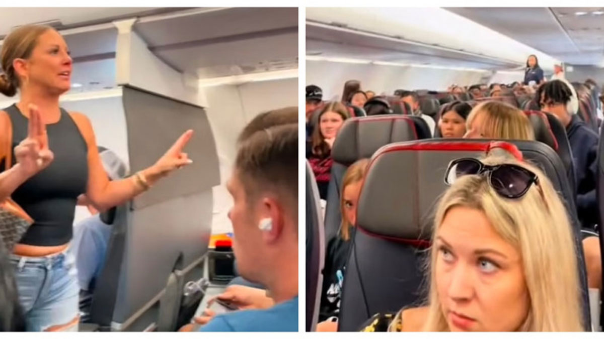 Туристка влаштувала істерику на борту літака через уявного пасажира
