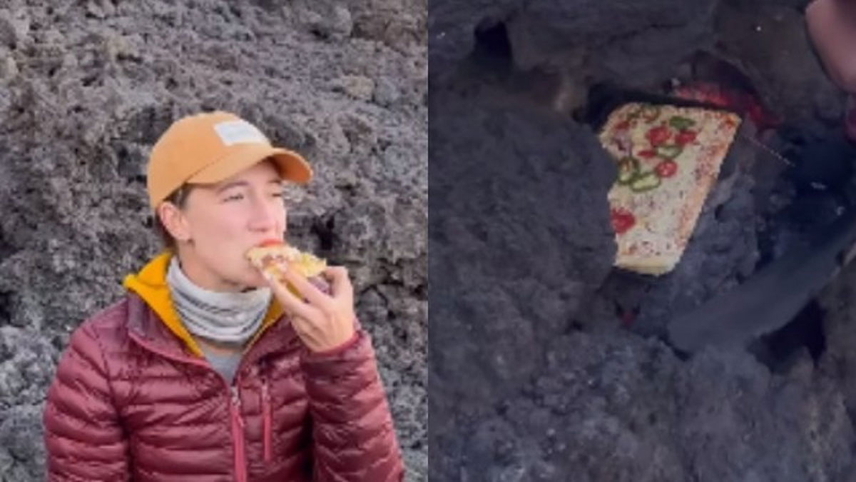 У Гватемалі туристи приготували піцу на вулкані, що діє: відео