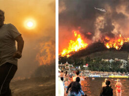 У Греції через лісові пожежі евакуйовано тисячі туристів