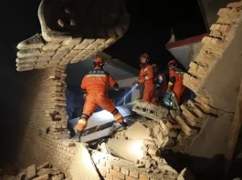 У Китаї стався землетрус, понад 100 загиблих