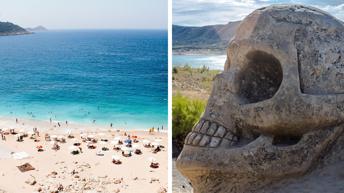 У Турецькій Анталії на пляжі знайдено людський скелет