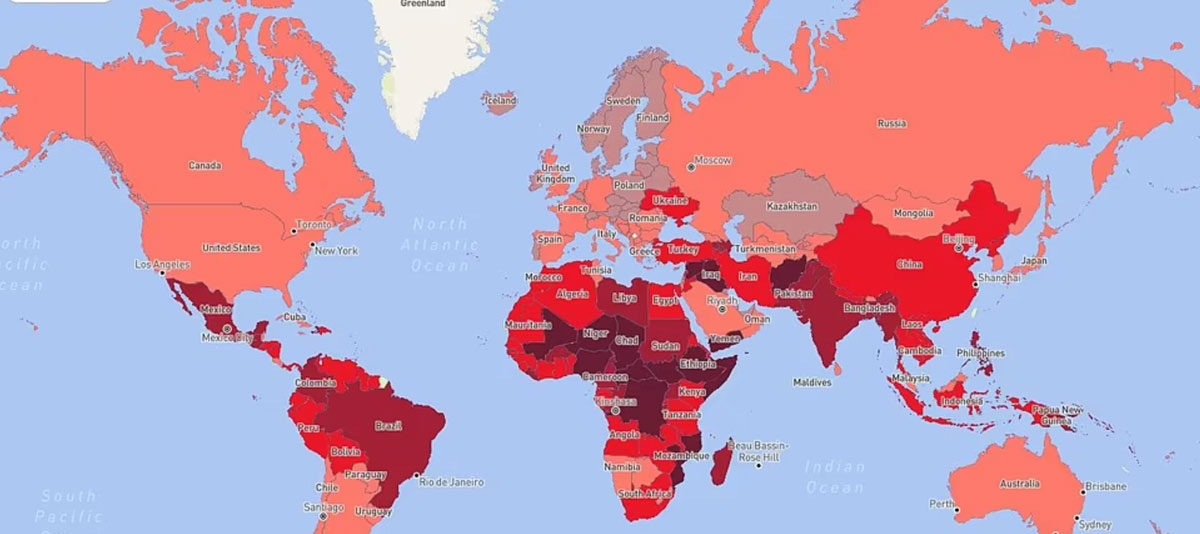 Україна потрапила до списку екстремально небезпечних країн світу