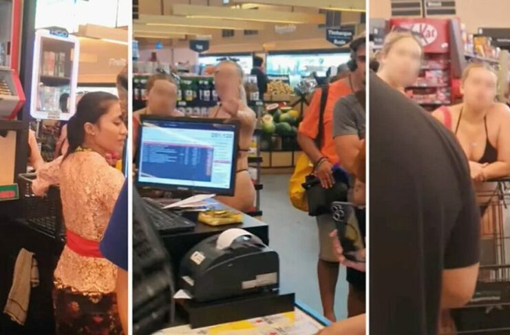 На Балі туристки у бікіні шокували покупців у супермаркеті