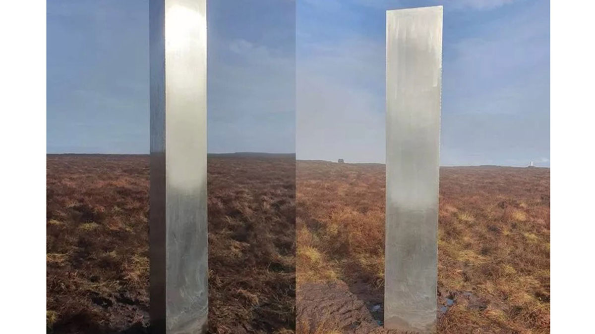 Загадковий дзеркальний стовп з'явився на пагорбі в Уельсі