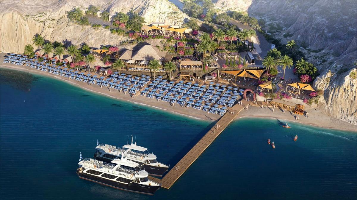 Royal Caribbean відкриє Royal Beach Club у Санторіні у 2026 році